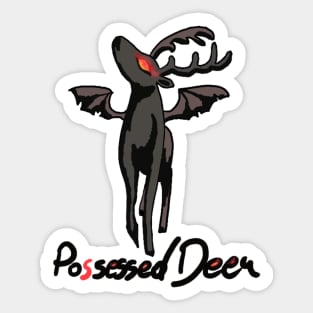 Possessed Deer Sticker
